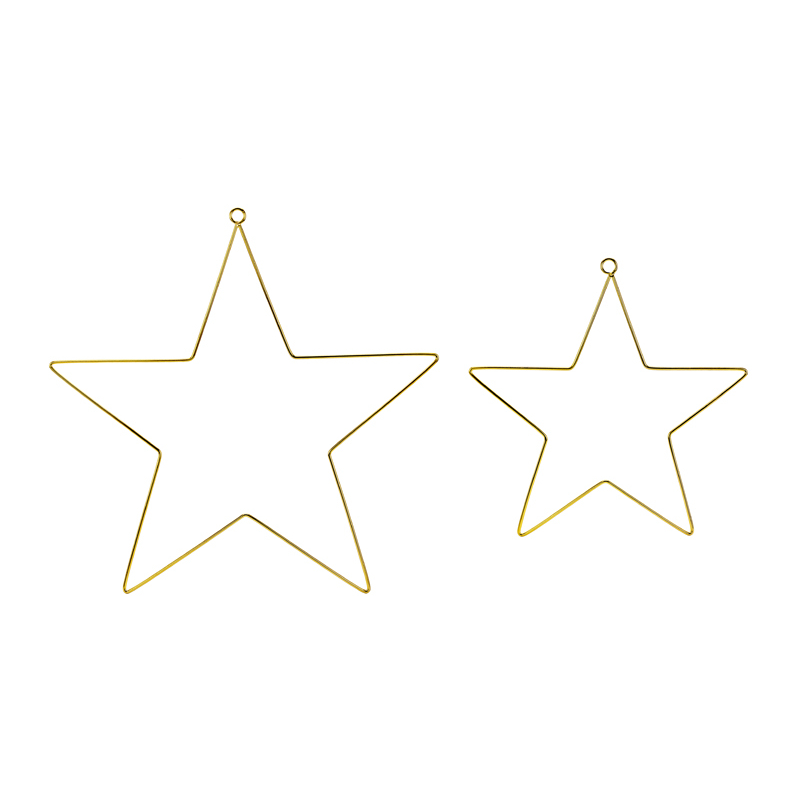 corruptie Menagerry Bepalen 2 beeldige metalen gouden sterren om ook te versieren en op te hangen